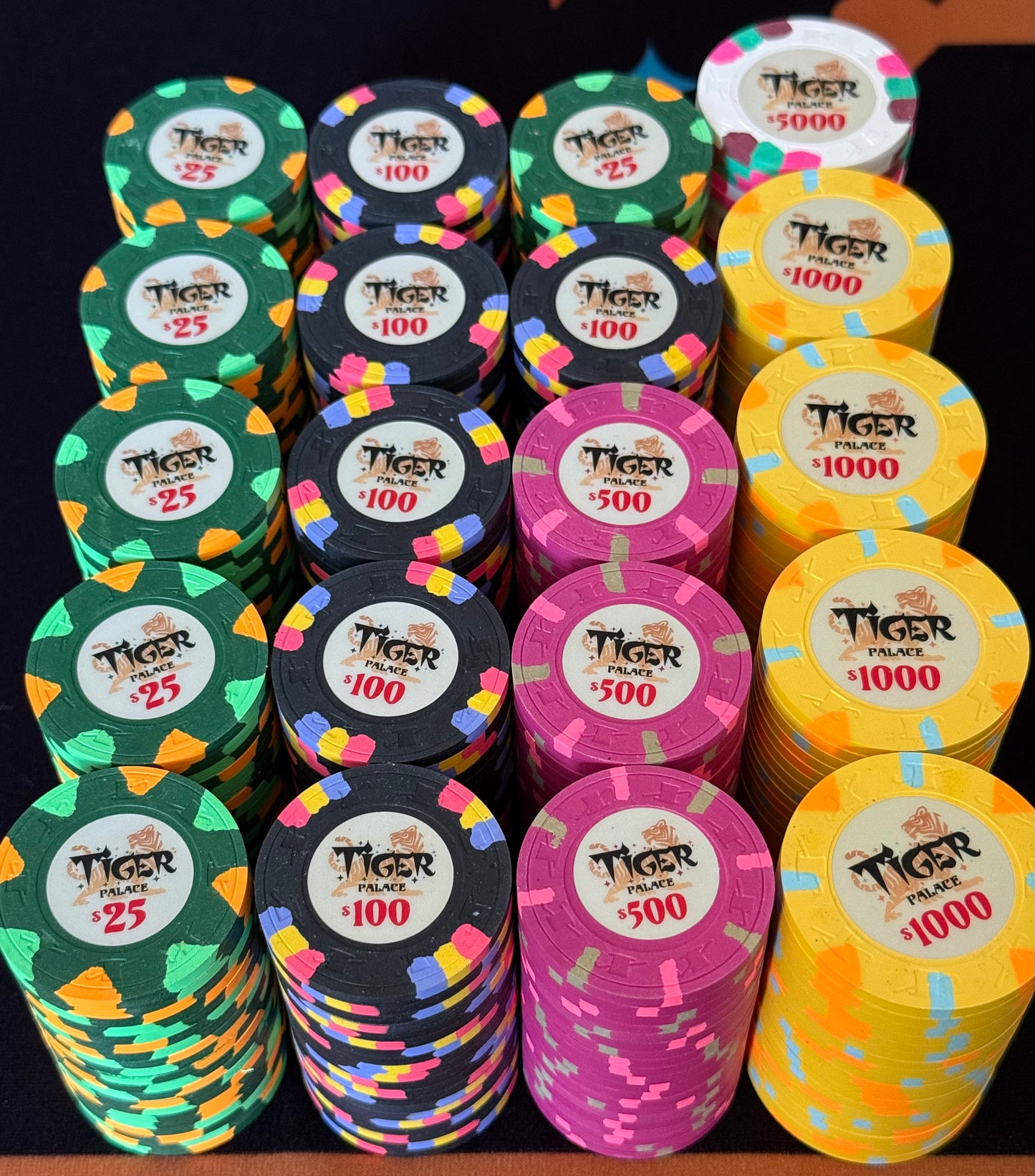 Tiger Palace (Paulson) Tournament Set: T-25 Based, VIP2, 400 chips