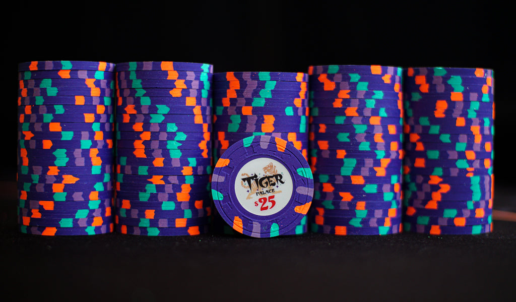 Tiger Palace (Paulson) Secondary Cash $25 chip - Blurple (Purple) 39mm - One Barrel