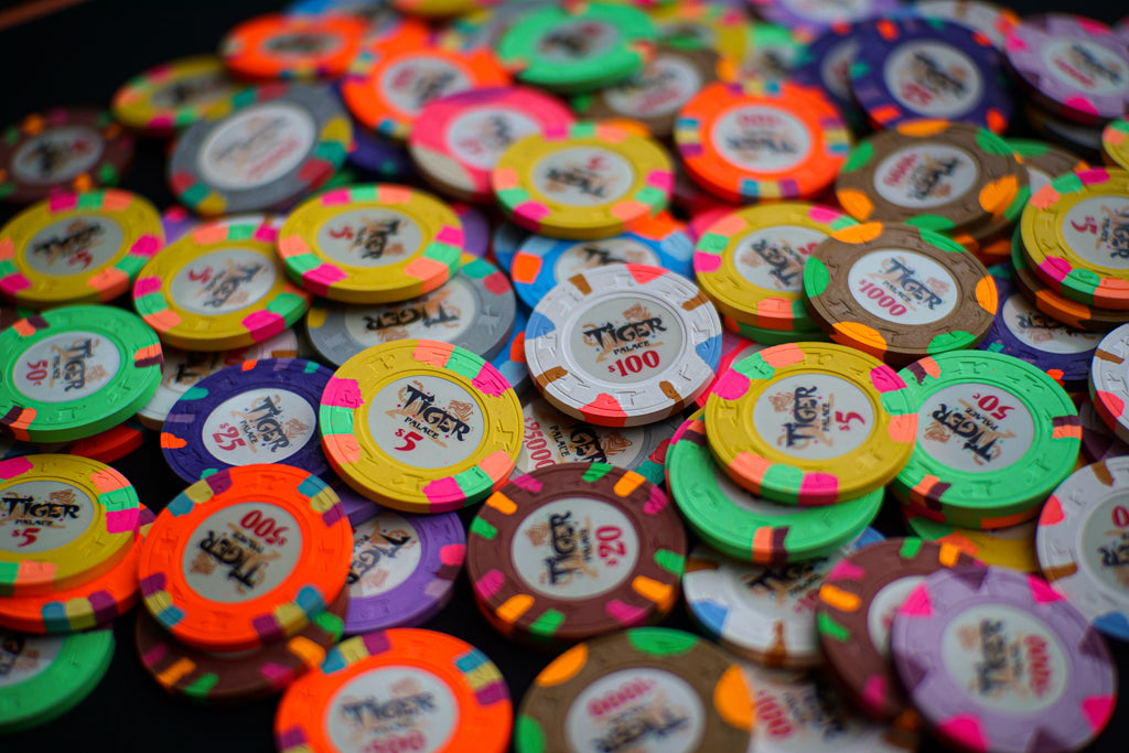 Tiger Palace (Paulson) Secondary Cash $1 chip - Blue Grain 39mm - One Barrel