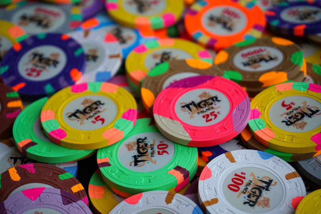 Tiger Palace (Paulson) Secondary Cash $0.25 (frac) chip - Red 39mm - One Barrel
