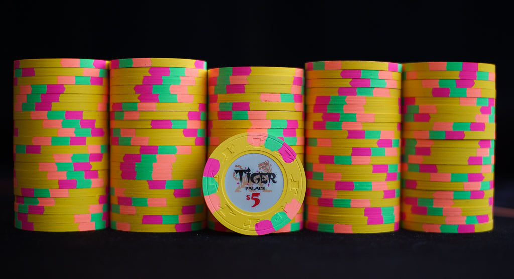 Tiger Palace (Paulson) Secondary Cash $5 chip - Yellow 39mm - One Barrel