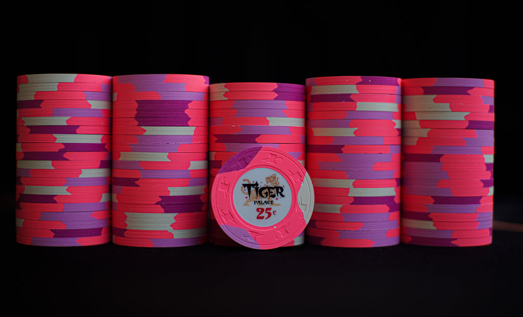 Tiger Palace (Paulson) Secondary Cash $0.25 (frac) chip - Red 39mm - One Barrel