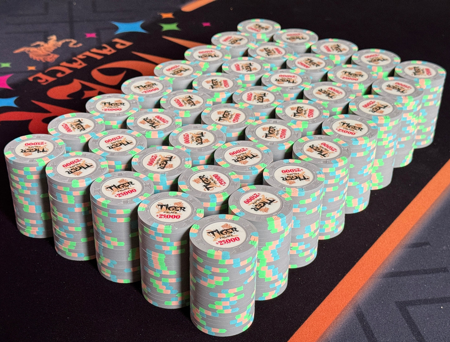 Tiger Palace (Paulson) Misc Cash $25,000 chip - Showboat Grey - 43mm - One Barrel (Copy) (Copy)