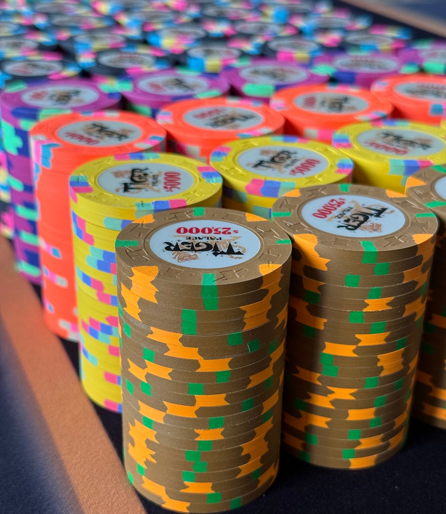 Tiger Palace (Paulson) Cash Set: VIP1 $5/$10 to $50/$100+ 'Vegas' set - 1200 chips