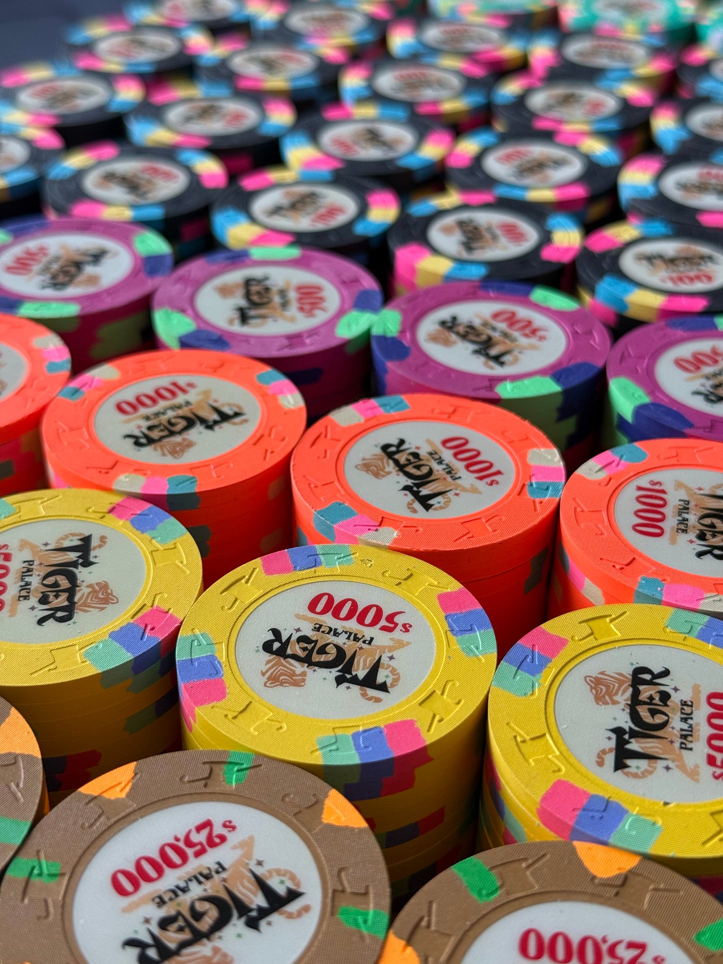 Tiger Palace (Paulson) Cash Set: VIP1 $5/$10 to $50/$100+ 'Vegas' set - 1200 chips