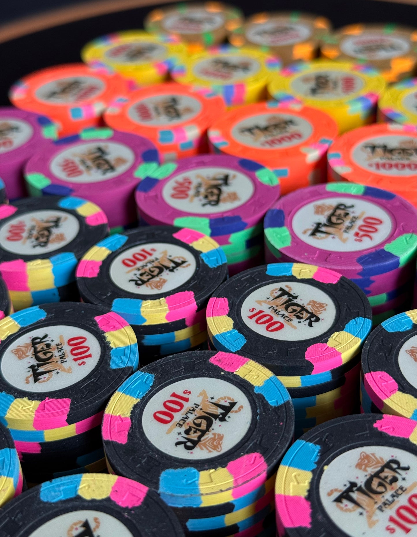 Tiger Palace (Paulson) Cash Set: VIP1 $5/$10 to $50/$100+ 'Vegas' set - 1200 chips