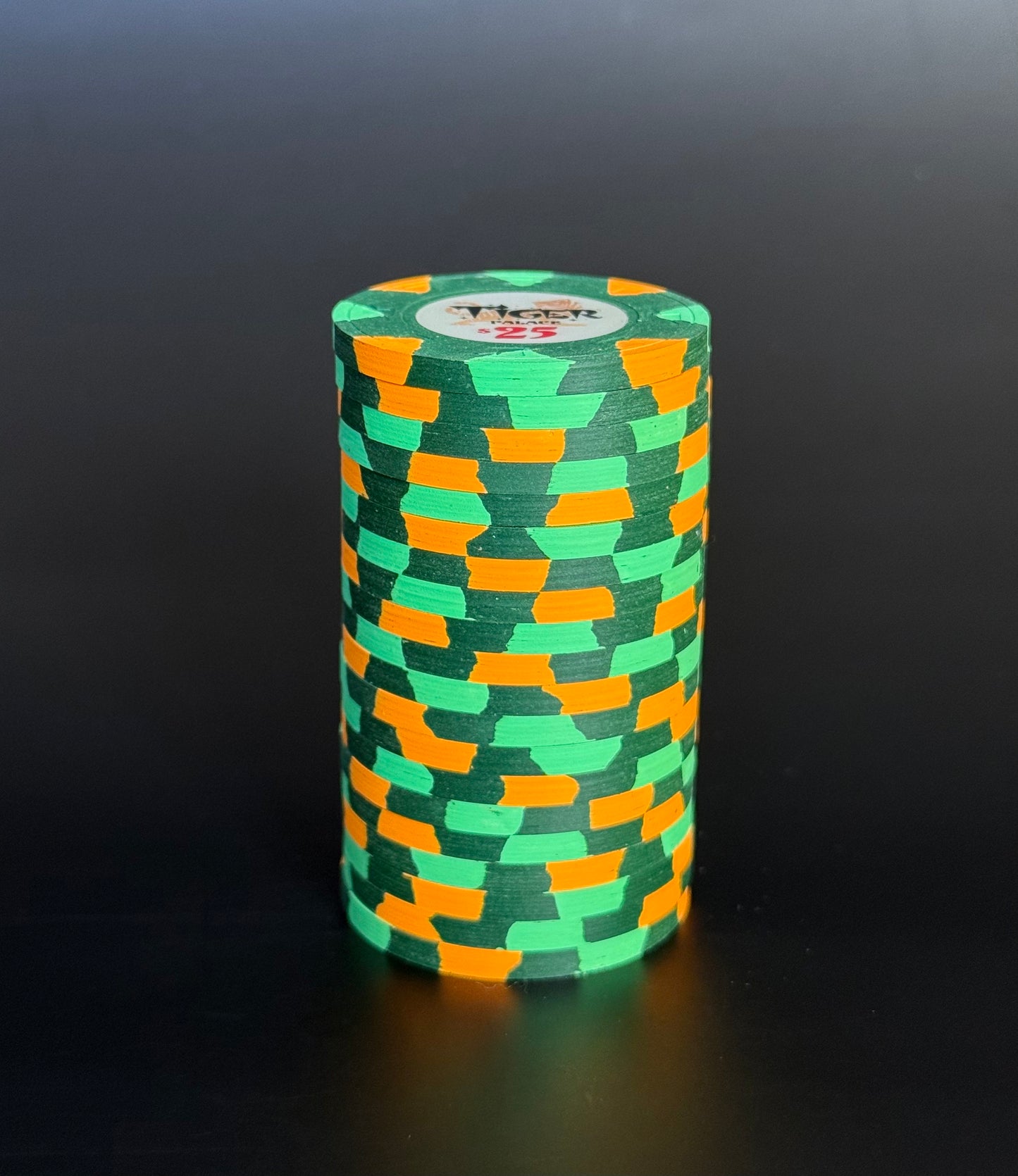 Tiger Palace (Paulson) VIP2 Cash $25 chip - Avocado (Green) 39mm - One Barrel