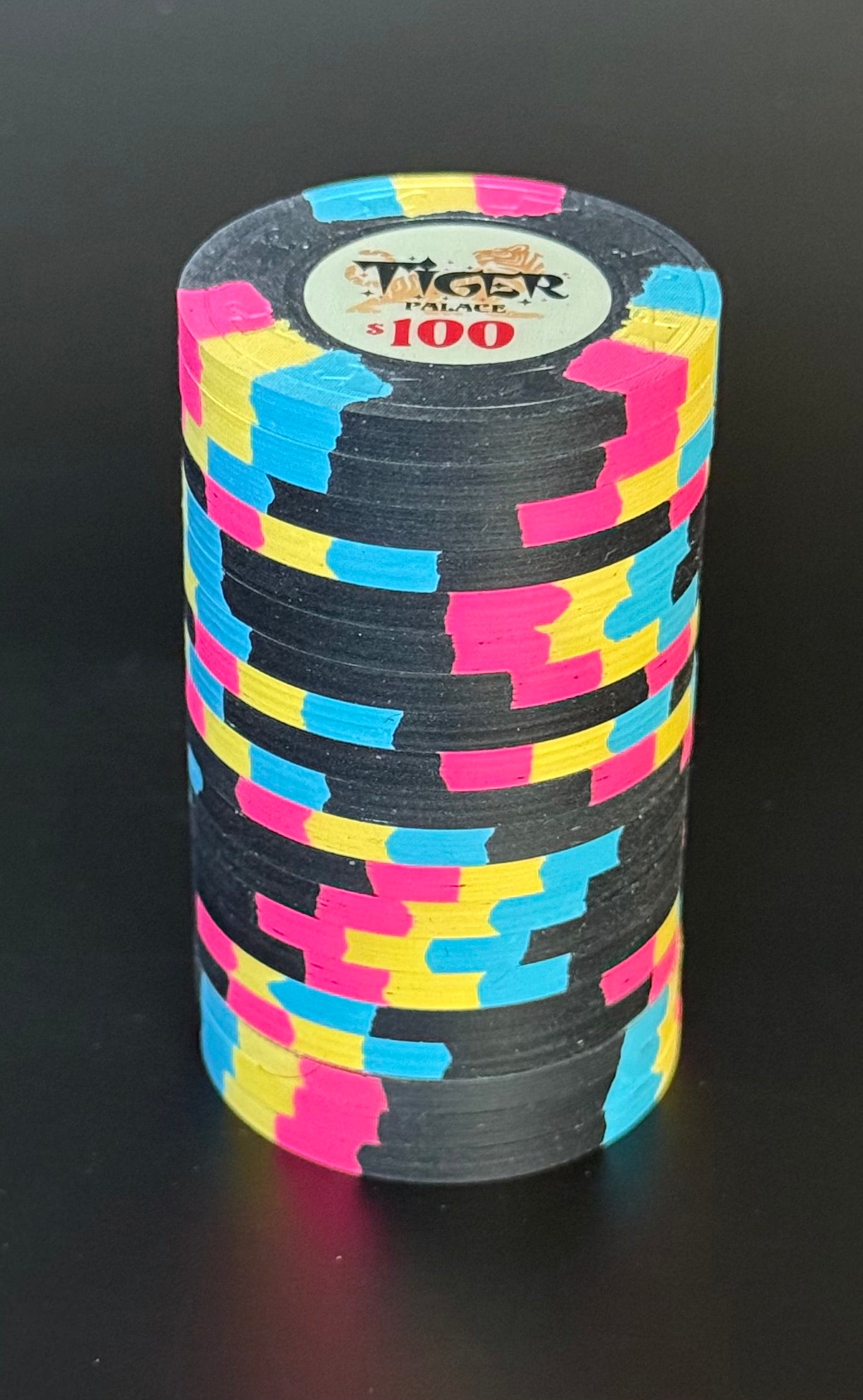 Tiger Palace (Paulson) VIP1 Cash $100 chip - Black 39mm - One Barrel