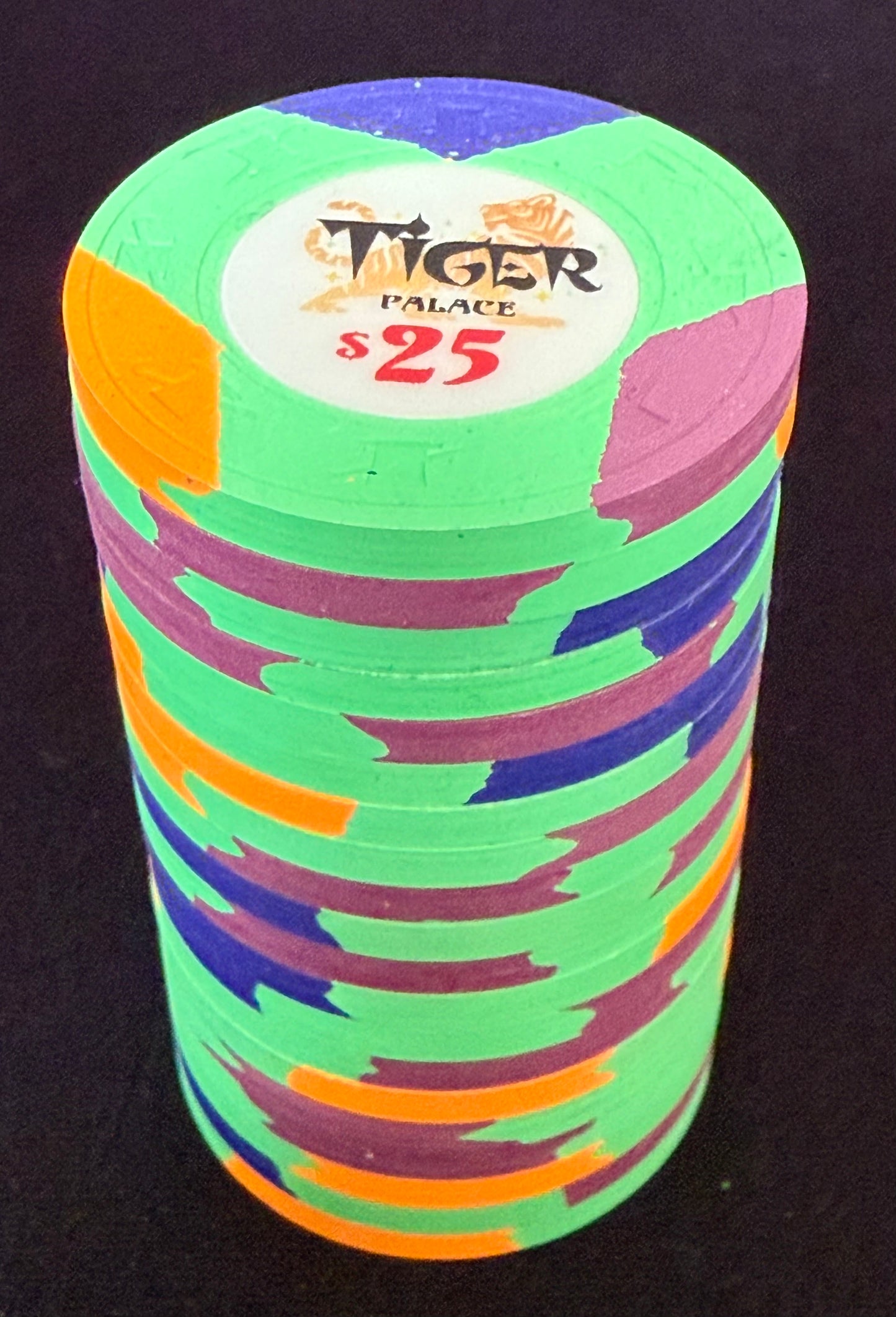 Tiger Palace (Paulson) Tri-moon cash $25 - Green 39mm - One Barrel