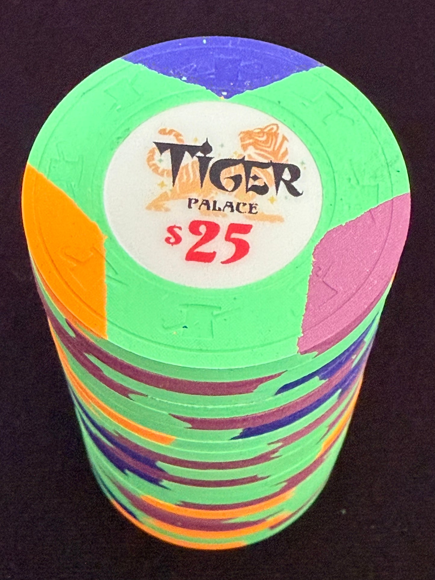 Tiger Palace (Paulson) Tri-moon cash $25 - Green 39mm - One Barrel