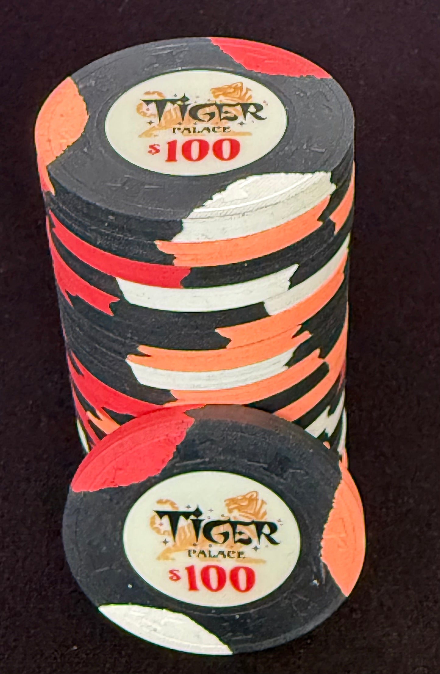 Tiger Palace (Paulson) Tri-moon cash $100 - Black 39mm - One Barrel