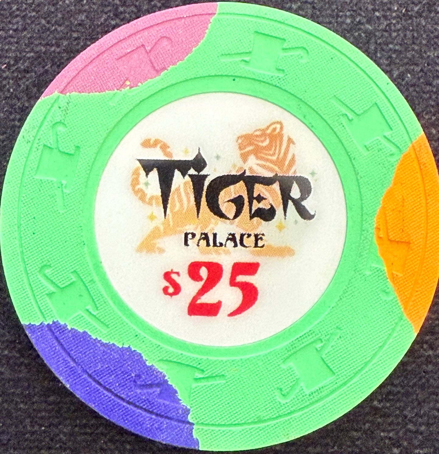 Tiger Palace (Paulson) Tri-moon cash $25 - Green 39mm - One Barrel