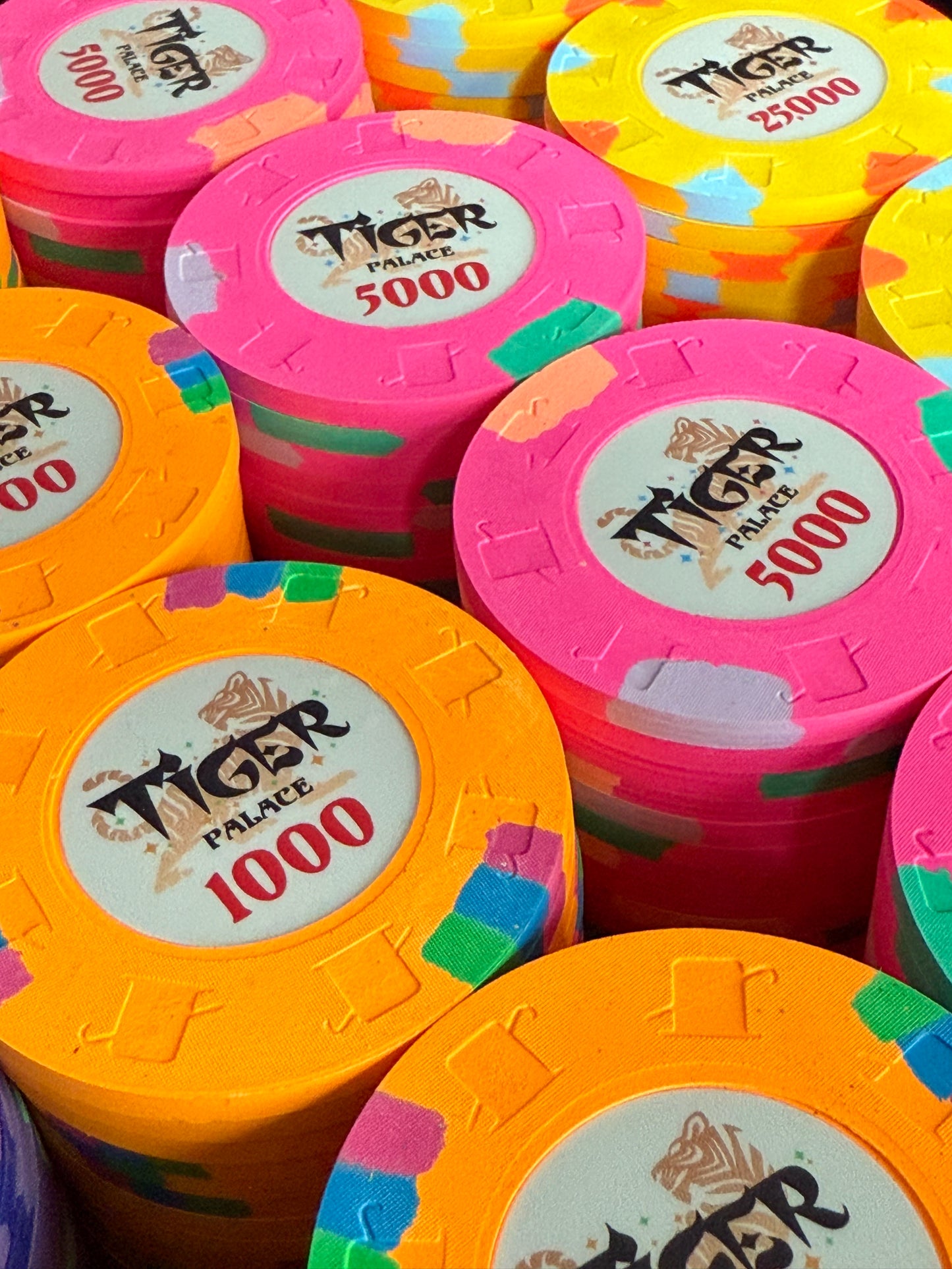 Tiger Palace (Paulson) Tournament Set - 48mm 'Fat Hat' T500-based Tournament Set, 400 Chips