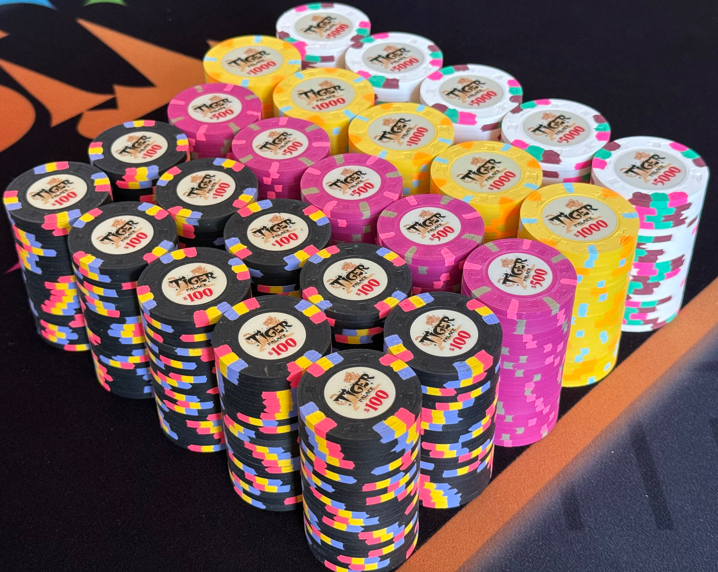 Tiger Palace (Paulson) Tournament Set: T-100 Based, VIP2, 500 chips