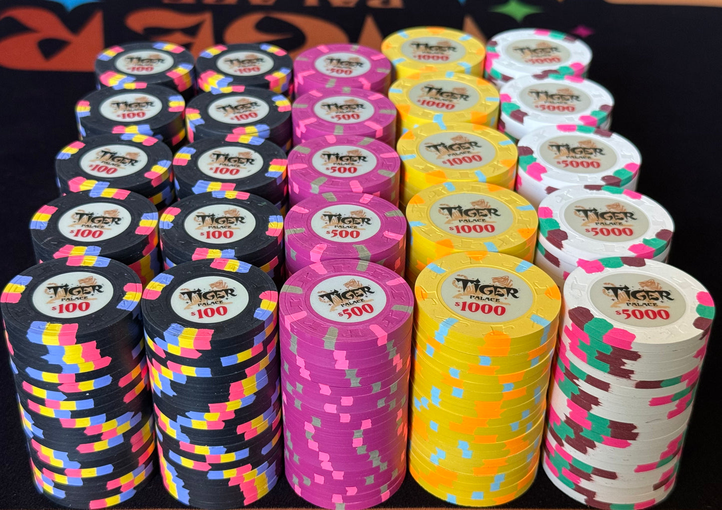 Tiger Palace (Paulson) Tournament Set: T-100 Based, VIP2, 500 chips
