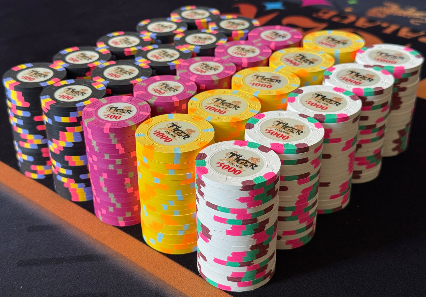 Tiger Palace (Paulson) Tournament Set: T-100 Based, VIP2, 500 chips