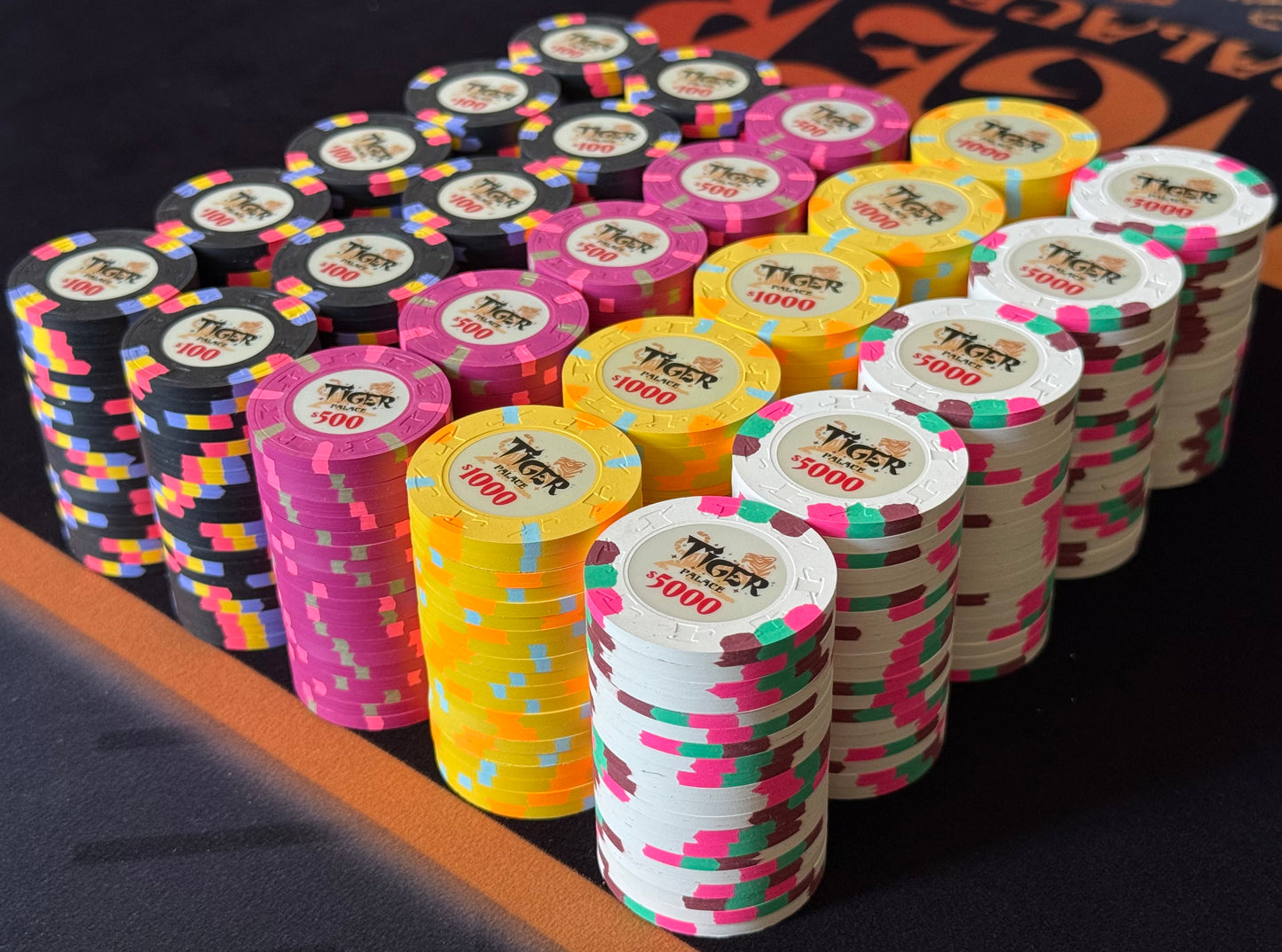 Tiger Palace (Paulson) Tournament Set: T-100 Based, VIP2, 500 chips