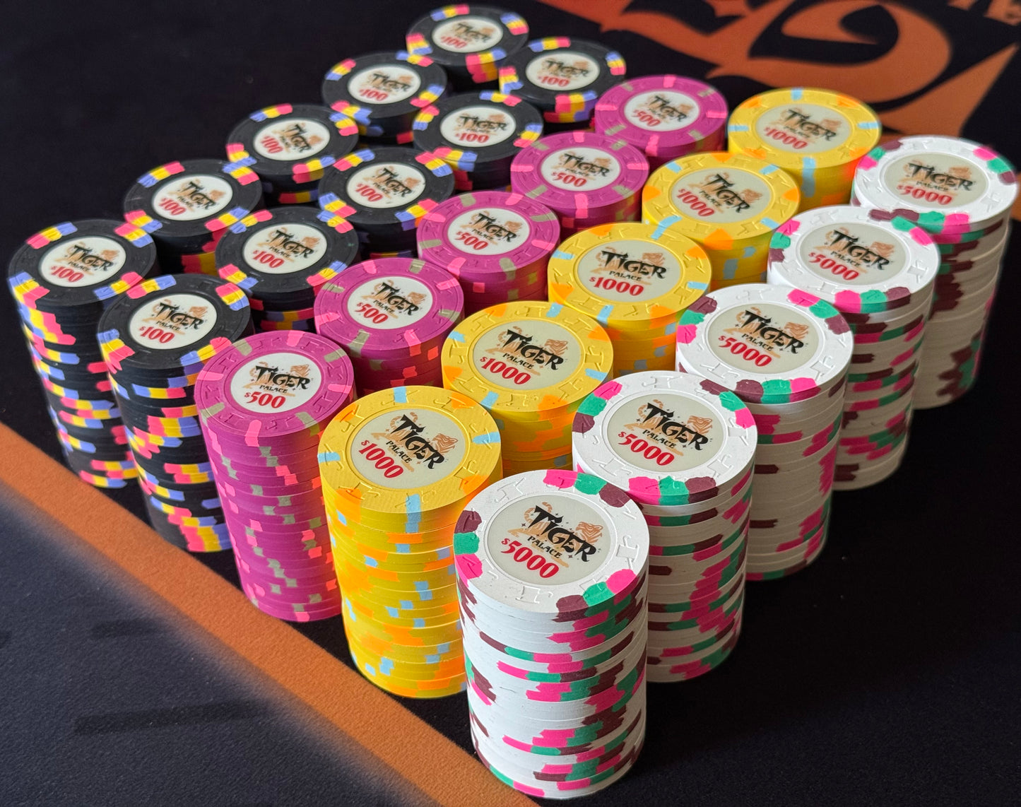 Tiger Palace (Paulson) Tournament Set: T-100 Based, VIP2, 500 chips