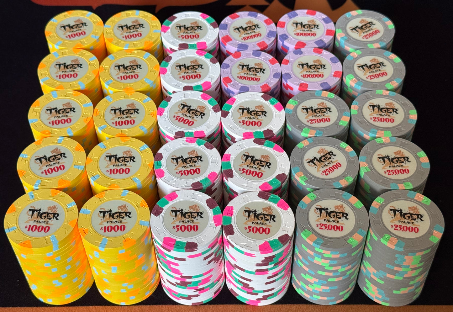 Tiger Palace (Paulson) Tournament Set: T-1000 Based, VIP2, 600 chips