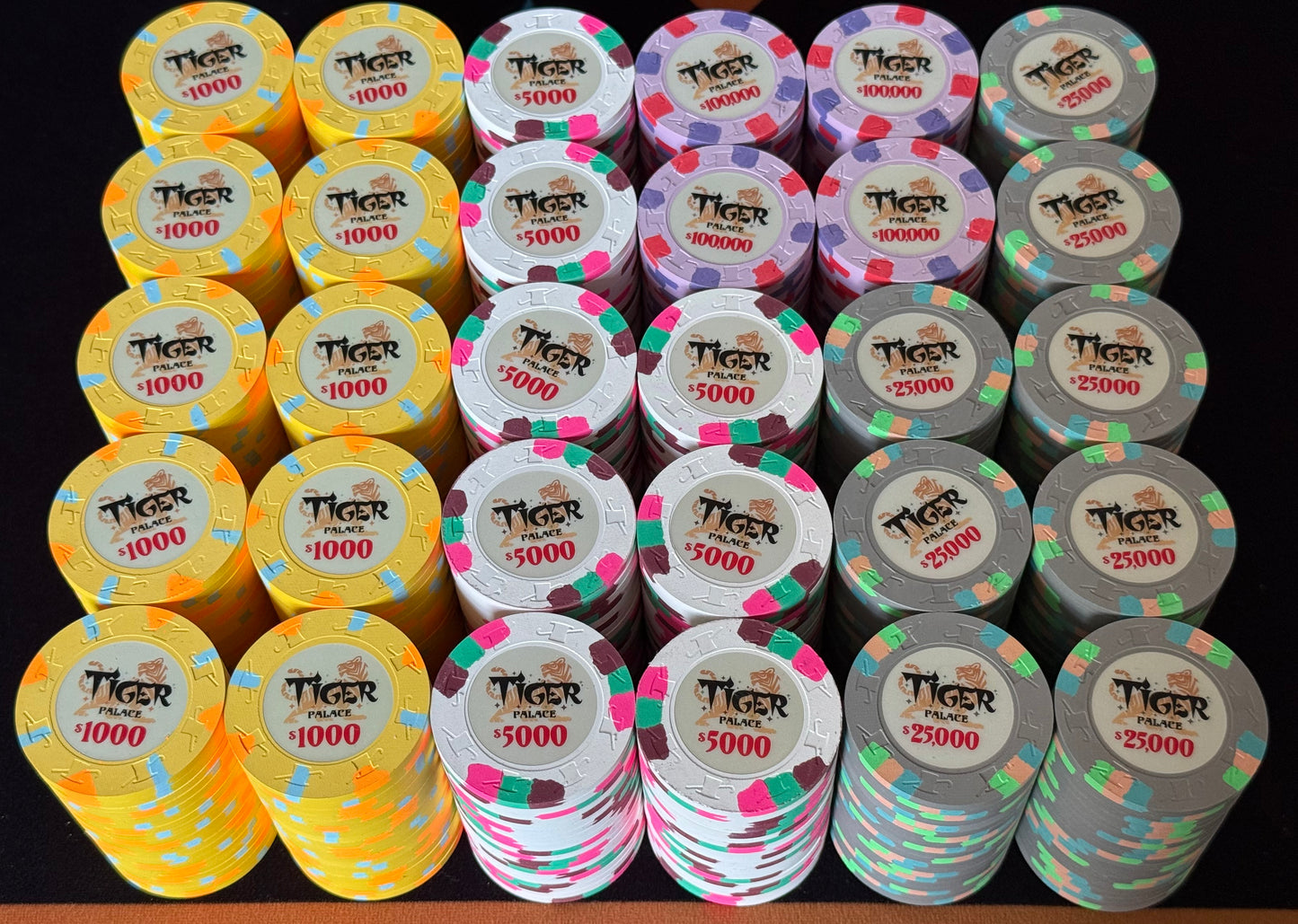 Tiger Palace (Paulson) Tournament Set: T-1000 Based, VIP2, 600 chips