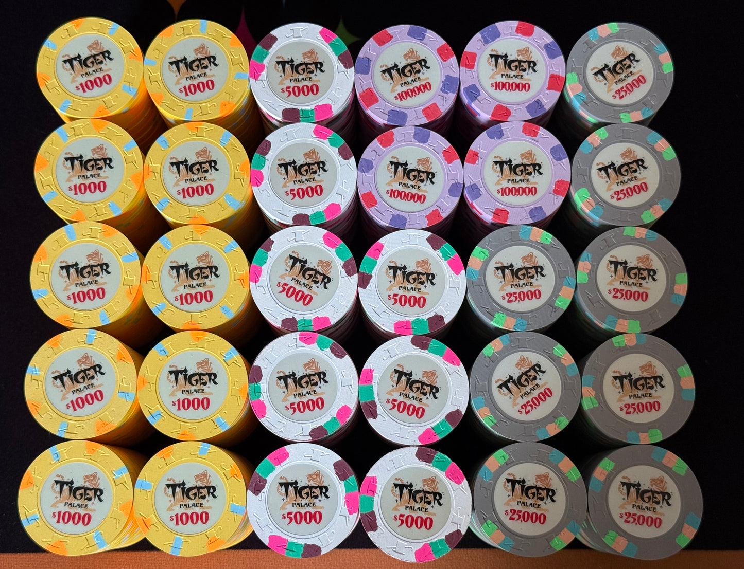 Tiger Palace (Paulson) Tournament Set: T-1000 Based, VIP2, 600 chips