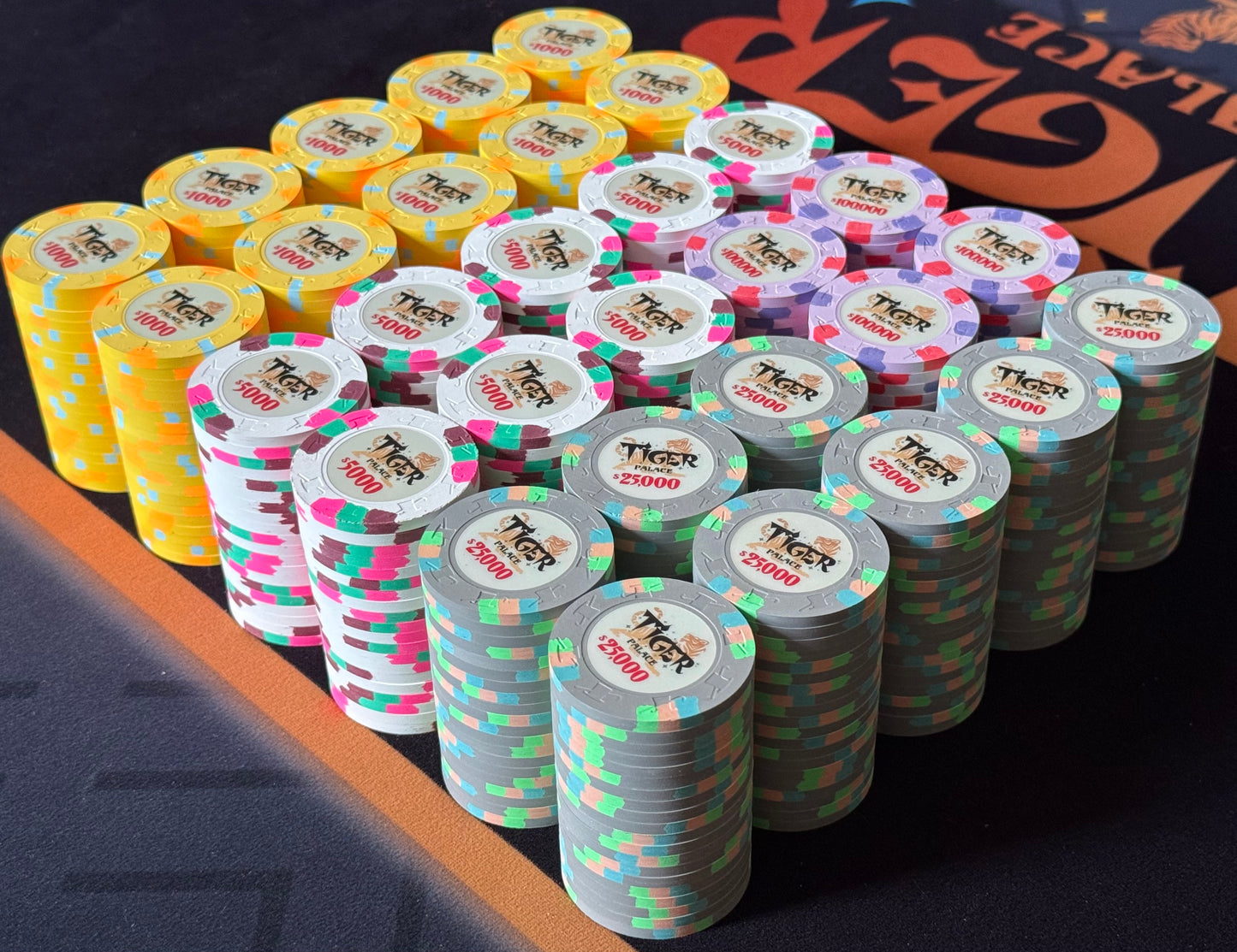 Tiger Palace (Paulson) Tournament Set: T-1000 Based, VIP2, 600 chips