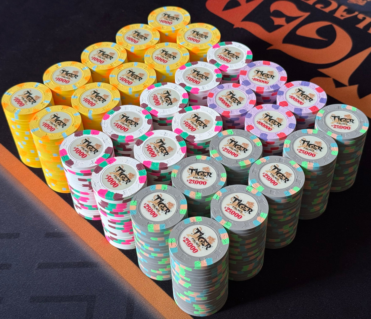 Tiger Palace (Paulson) Tournament Set: T-1000 Based, VIP2, 600 chips