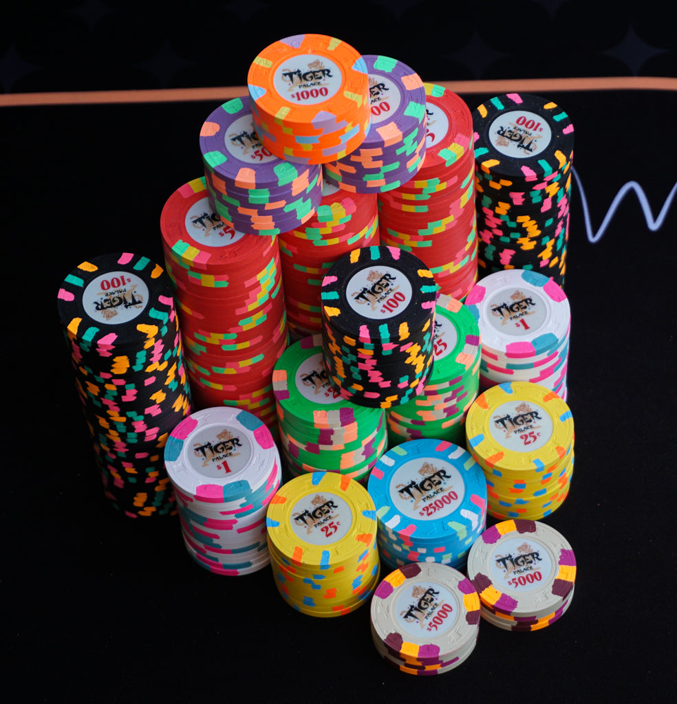 Tiger Palace (Paulson) Primary Cash $0.25 (frac) chip - Yellow 39mm - One Barrel