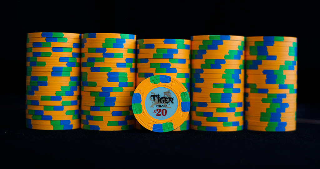 Tiger Palace (Paulson) Primary Cash $20 chip - Arc Yellow (orange) 39mm - One Barrel