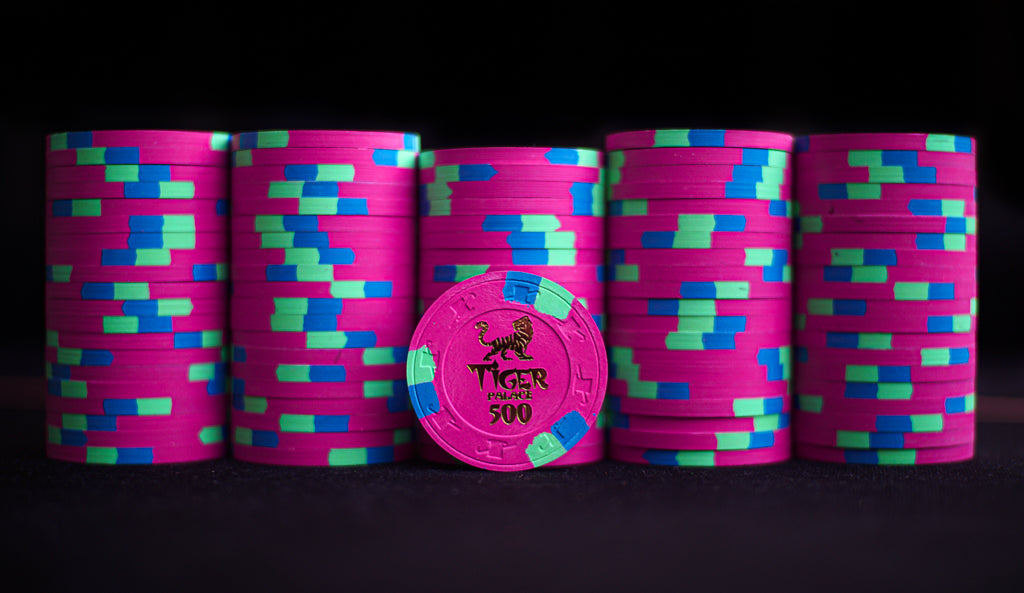 Tiger Palace (Paulson) Hot Stamp T500 chip - Fuchsia 39mm - One Barrel