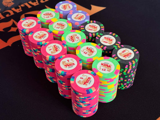 Tiger Palace (Paulson) Tournament Set: T-5 Based, oversized (43mm), 300 chips