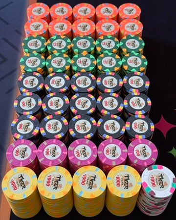 Tiger Palace (Paulson) Cash Set: VIP2 $5/$10/$25+ 'Vegas' set - 900 chips