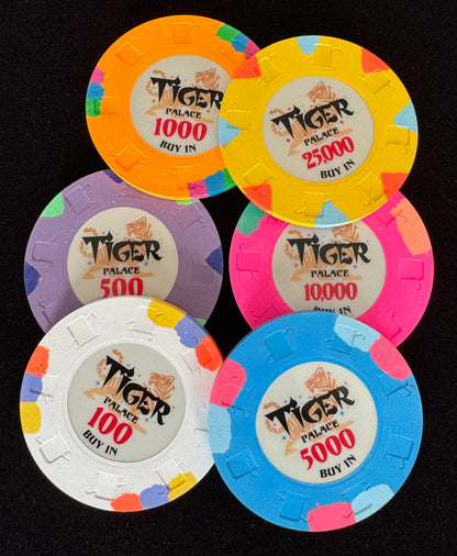 Tiger Palace (Paulson) Sample Set - 48mm Buy-In chips (6)