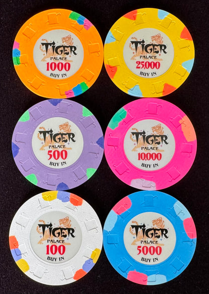 Tiger Palace (Paulson) Sample Set - 48mm Buy-In chips (6)