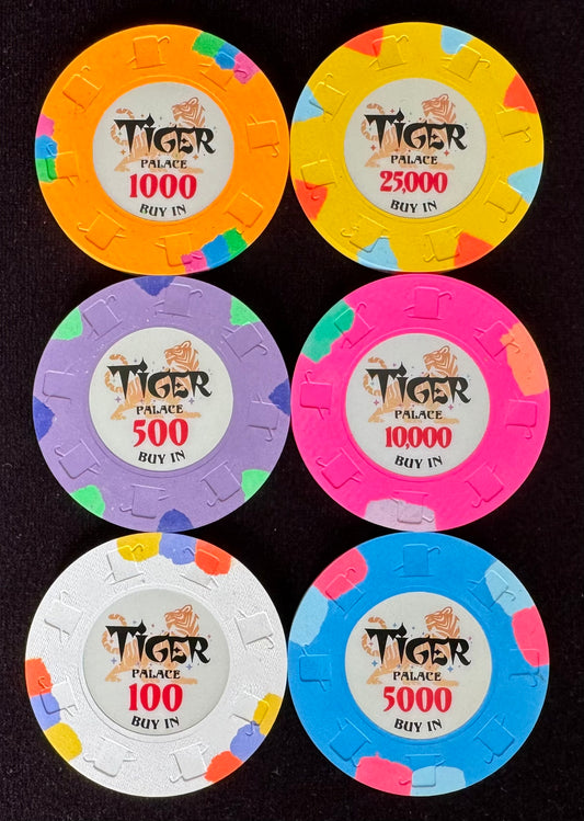 Tiger Palace (Paulson) Sample Set - 48mm Buy-In chips (6)