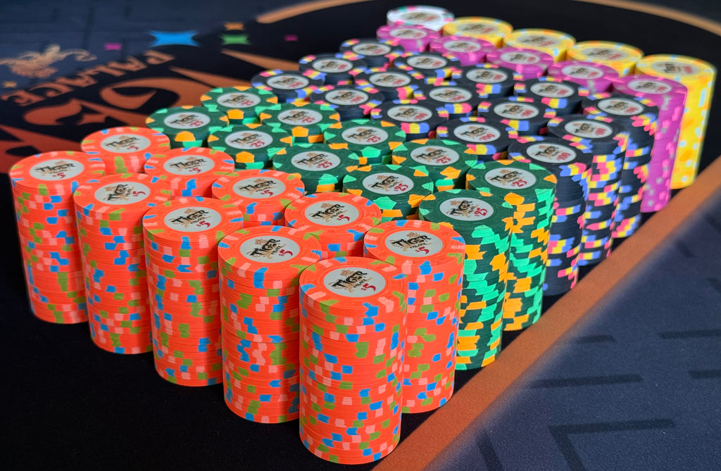 Tiger Palace (Paulson) Cash Set: VIP2 $5/$10/$25+ 'Vegas' set - 900 chips