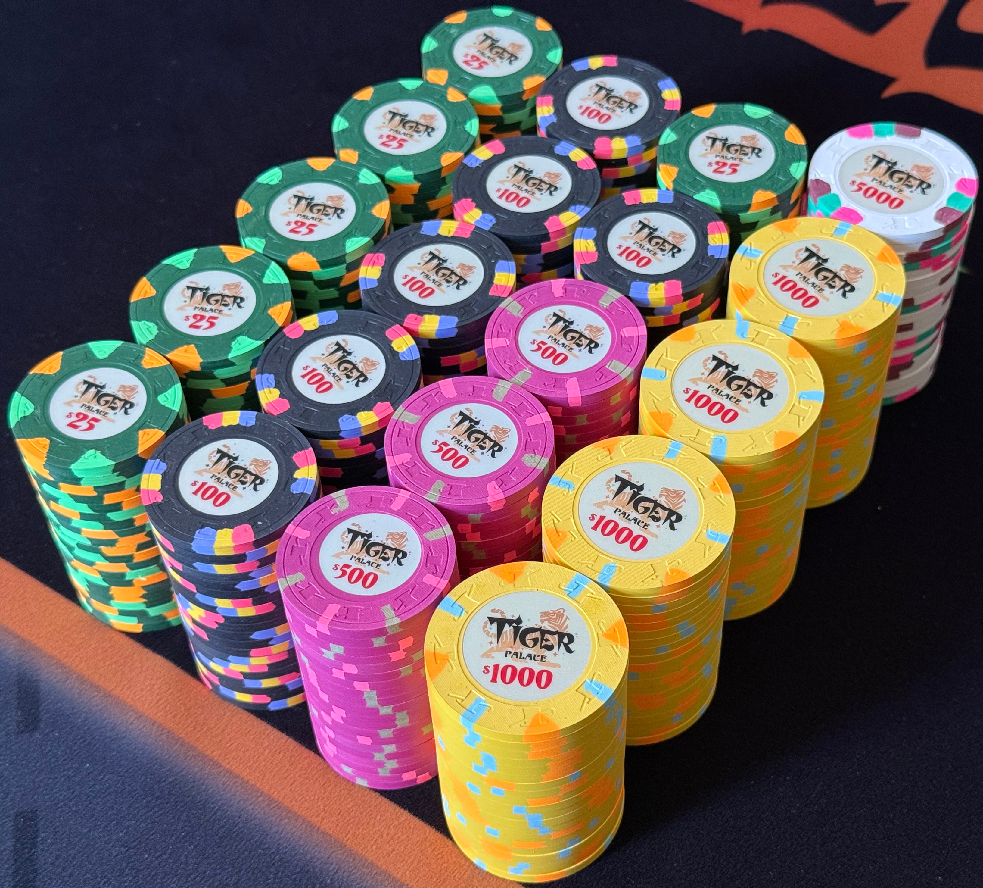 Tiger Palace (Paulson) Tournament Set: VIP2 T-25 Based, 400 chips