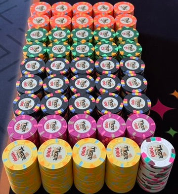 Tiger Palace (Paulson) Cash Set: VIP2 $5/$10/$25+ 'Vegas' set - 900 chips