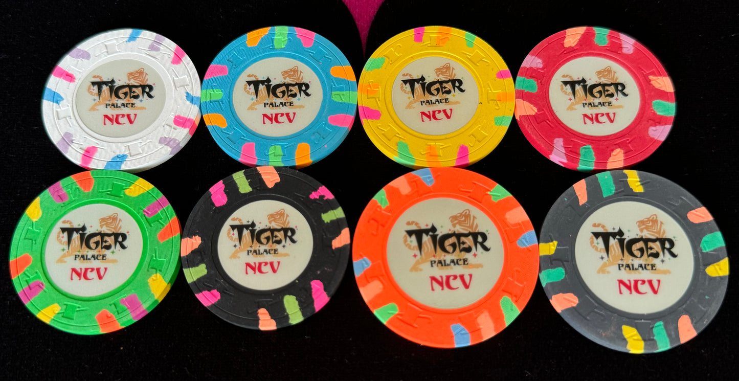 Tiger Palace (Paulson) Sample Set - 4TSA18 aka 'Bear Claws' 39/43mm (8 chips)