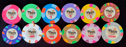 Tiger Palace (Paulson) Sample Set - Secondary Cash 39/43mm (12 chips)