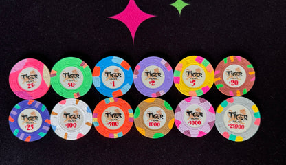 Tiger Palace (Paulson) Sample Set - Secondary Cash 39/43mm (12 chips)