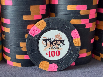 Tiger Palace (Paulson) relabeled $1/$2 Cash Set (Vegas colors, blaze orange $5s, yellow $20s) - 600 Chips (Copy)