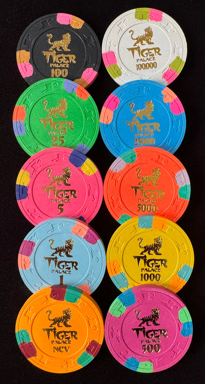 Tiger Palace (Paulson) Sample Set - Hot Stamp Tournament 39mm (10 chips)