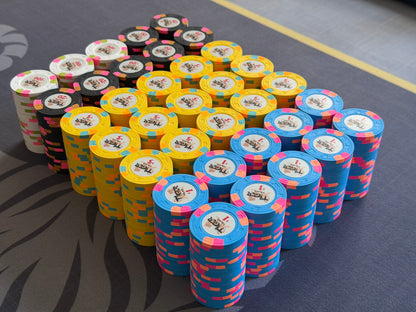 Tiger Palace (Paulson) relabeled $1/$2 Cash Set (cali colors, black $20s) - 700 Chips