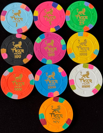 Tiger Palace (Paulson) Sample Set - Hot Stamp Tournament 39mm (10 chips)