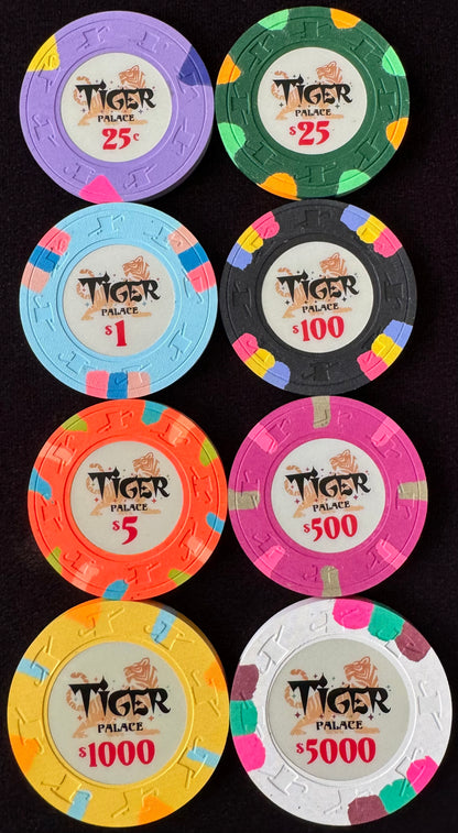 Tiger Palace (Paulson) Sample Set - VIP2 Cash 39/43mm (8 chips)