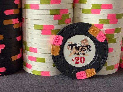Tiger Palace (Paulson) relabeled $1/$2 Cash Set (cali colors, black $20s) - 700 Chips