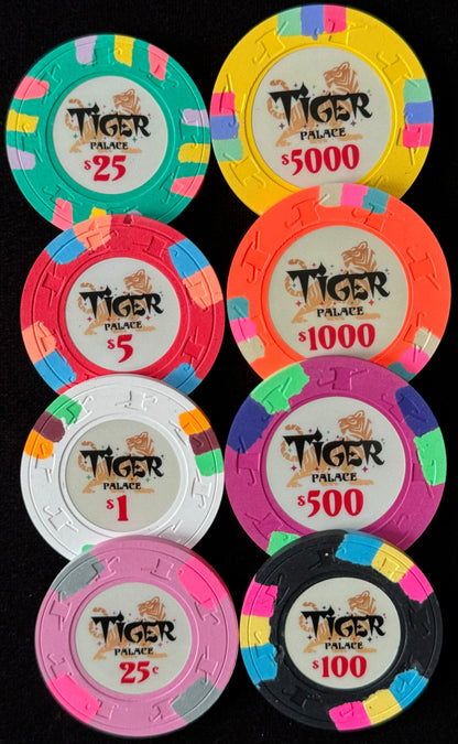 Tiger Palace (Paulson) Sample Set - VIP1 Cash 39/43mm (8 chips)