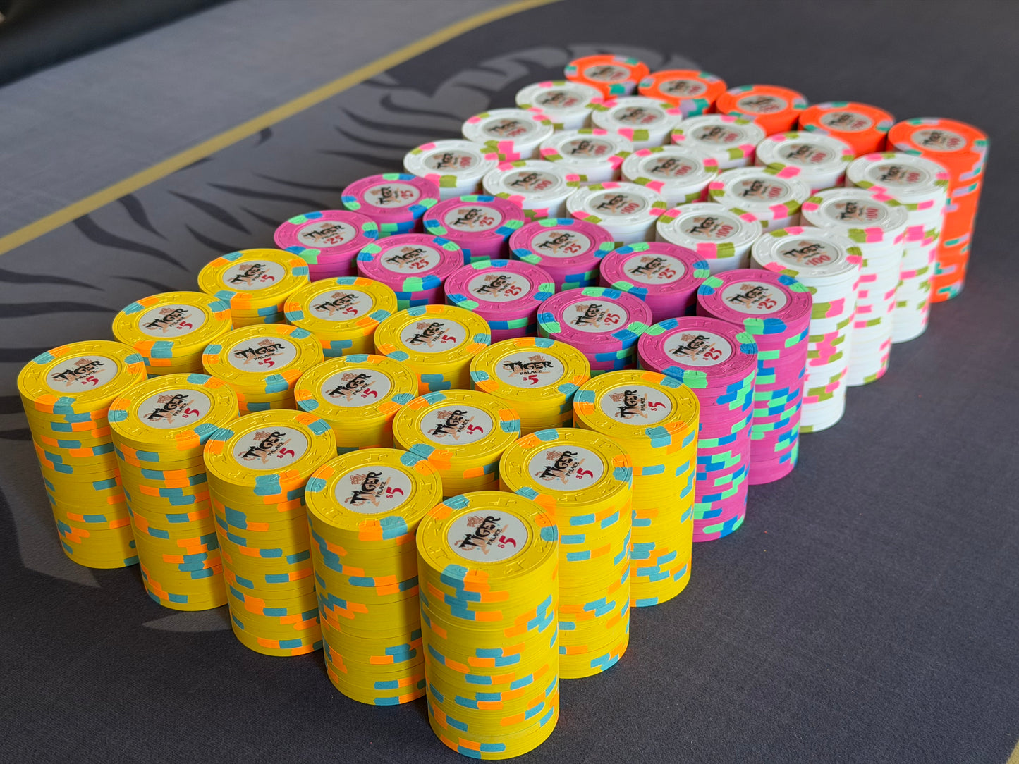 Tiger Palace (Paulson) relabeled $5/$10 Cash Set (cali colors) - 900 Chips