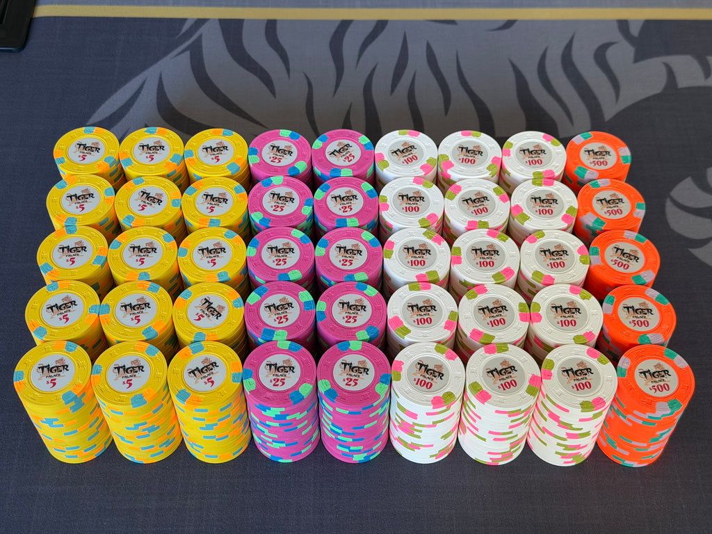 Tiger Palace (Paulson) relabeled $5/$10 Cash Set (cali colors) - 900 Chips